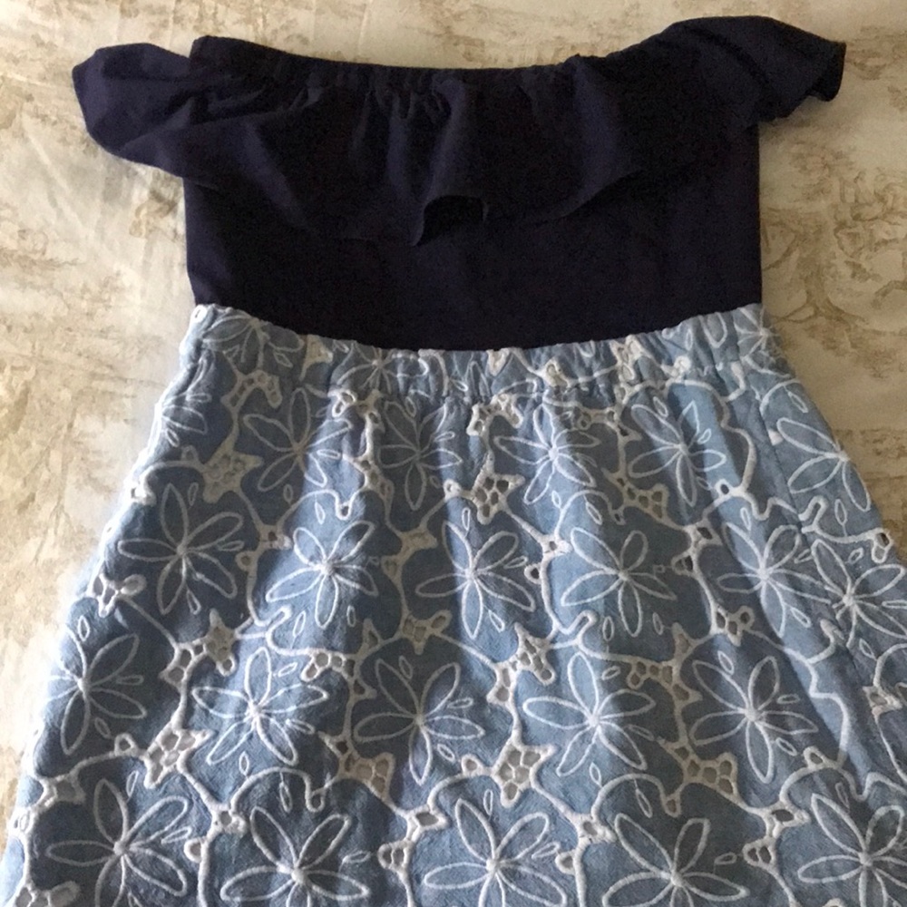 Lilly Pulitzer “Athens Blue Sand Dollar Dress”
